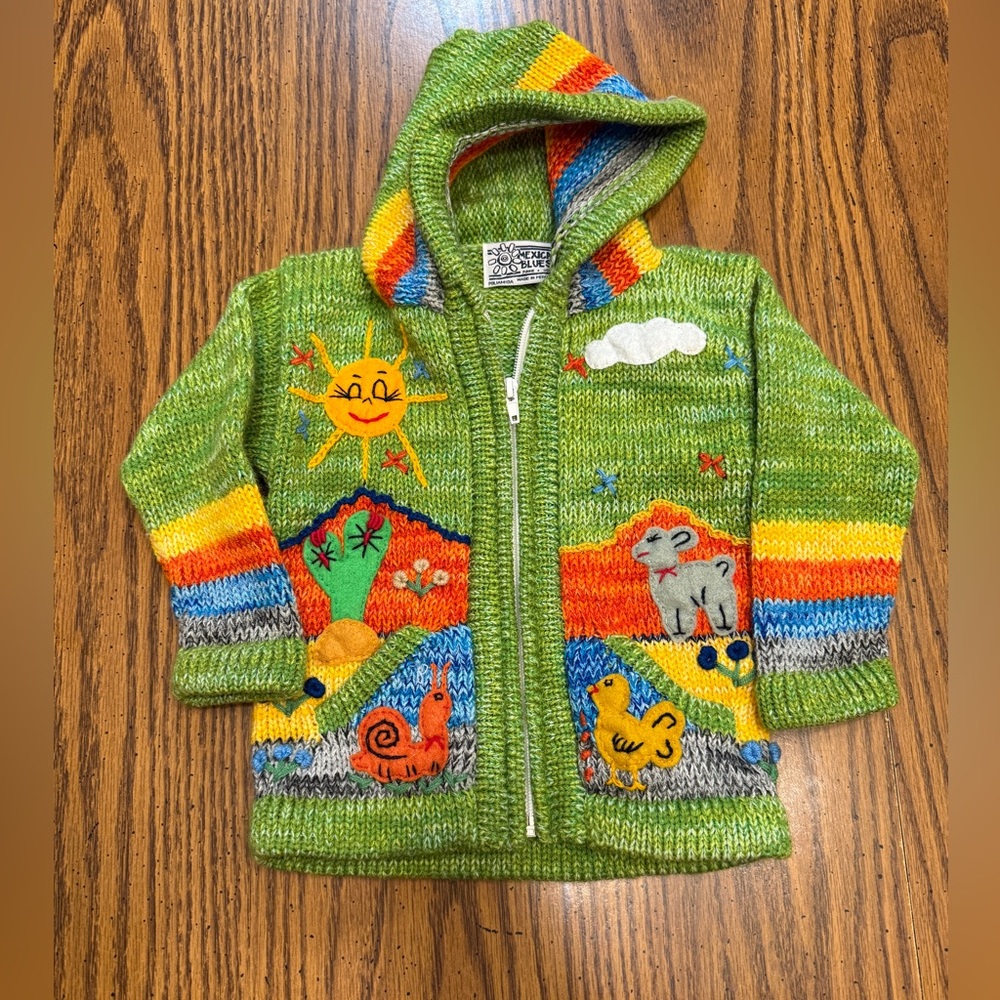 kids green knit sweater Mexicali
Blues 9-12 months